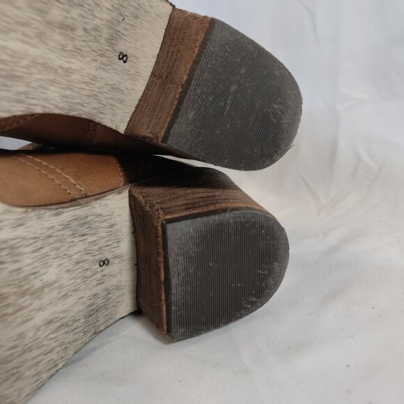 Steve Madden Cognac Leather Slouchy Cowboy Boots - Picture 9 of 9